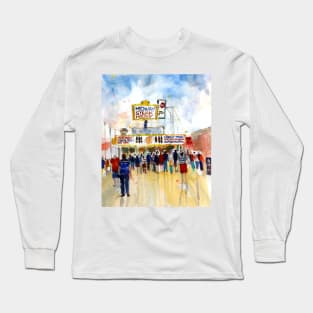 Jersey Shore - Seaside Heights - Watercolor - Boardwalk Long Sleeve T-Shirt